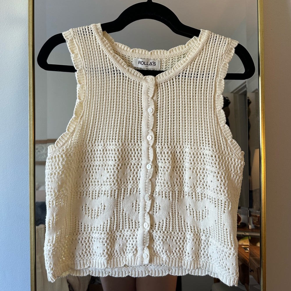 Rolla’s Sweater Tank - Cream - Part of set - 8 / SMALL
